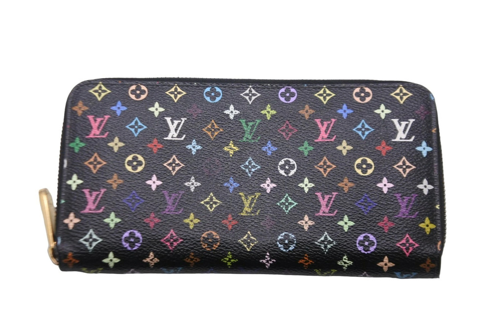 LOUIS VUITTON Long Wallet Multicolor Zippy Round Zipper